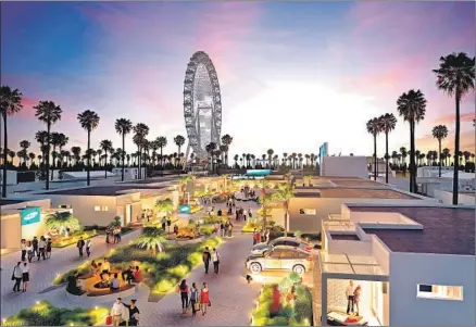  ?? RealSpace ?? THE RESORT, shown in an artist’s rendering, will cater to Coachella music festivals and be a recreation attraction in its own right.