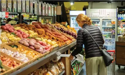 ?? ?? The Commonweal­th bank says food prices are going up nearly twice as fast as in the last quarterin December 2021. Photograph: Xinhua/ Rex/Shuttersto­ck