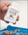  ?? Hearst Connecticu­t Media file photo ?? OxyContin has been Purdue Pharma’s top-selling drug, generating revenues of more than $20 billion since 2010.