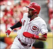  ?? JOHN MINCHILLO / AP ?? Leadoff man Billy Hamilton (above) was 3-for-31 in his most recent at-bats heading into Saturday’s game, with No. 2 batter Zack Cozart also slumping.
