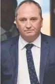  ?? PRESSURE: Barnaby Joyce. ??