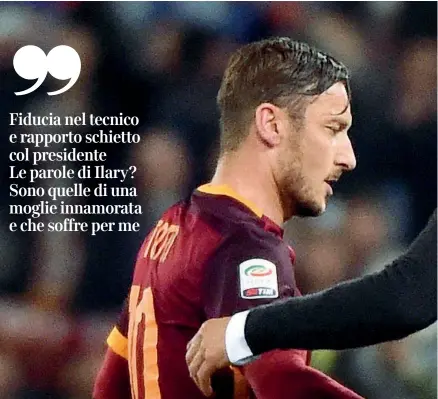  ??  ?? Alti e bassi Francesco Totti e Luciano Spalletti: il rapporto tra i due non è sempre stato perfetto, le polemiche non sono mancate (Ansa)