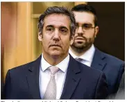  ?? JEENAH MOON / THE NEW YORK TIMES ?? The shell company Michael Cohen, President Donald Trump’s personal lawyer, used to pay Stormy Daniels later received over $1 million from a firm with ties to a Russian billionair­e.