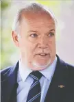  ?? DARRYL DYCK/ THE CANADIAN PRESS/ FILES ?? B.C. Premier John Horgan's NDP won 57-of-87 seats in last month's provincial election.