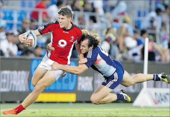  ?? — GETTY FILES ?? New coach Liam Middleton hopes to maintain the momentum of a breakout 2013-14 season for Rugby Canada’s men’s sevens squad, shown competing in Australia, above. The chance to coach on the Sevens World Series circuit drew the Zimbabwean to the job.