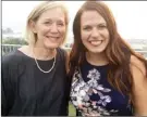  ??  ?? Helena Konanz of Penticton, left, attended the press announceme­nt for Renee Wasylyk, right, Wednesday.