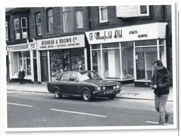  ??  ?? Roker Avenue showing Redhead & Browns, and Flo Maxfield’s shop. Photo; Sunderland Antiquaria­n Society.