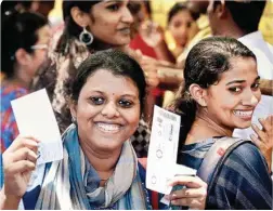  ?? PIC/AP/PTI ?? A cricket fan displays the ticket for the first one day internatio­nal match which is scheduled to be held between India and Australia on September 17, at MAC Stadium in Chennai, on Sunday