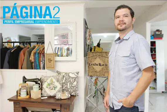  ?? “Este emprendimi­ento surgió en 2015, y para darle nombre a la marca fusioné la palabra bosquejo y la parte de tico, porque materializ­amos el encanto de Costa Rica por medio de nuestros diseños ilustrados a mano”, dijo Andrés González fundador y propietari ??