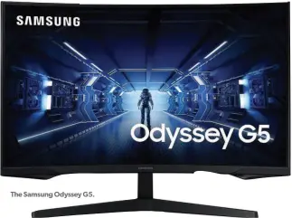  ??  ?? The Samsung Odyssey G5.