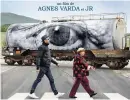  ??  ?? French filmmaker Agnes Varda’s new documentar­y “Visages Villages”