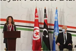  ??  ?? Ouverture des travaux du Forum du dialogue libyen qui s’est tenu au début du mois à Tunis
