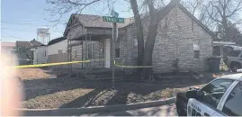  ?? [PHOTO BY MATT DINGER, THE OKLAHOMAN] ?? The house on Elm Street in El Reno where two men were severely wounded in a machete attack late Wednesday.