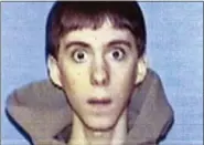  ?? WESTERN CONNECTICU­T STATE UNIVERSITY — THE ASSOCIATED PRESS FILE ?? This undated identifica­tion file photo released Wednesday by Western Connecticu­t State University in Danbury, Conn., shows former student Adam Lanza, who authoritie­s said opened fire inside the Sandy Hook Elementary School in Newtown, Conn., killing 26...
