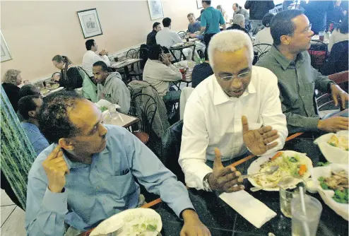  ?? LOIS RAIMONDO / THE WASHINGTON POST ?? The Kabob Bazaar restaurant in Arlington, Va., relies on the culinary talents of immigrants.