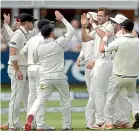  ?? GETTY ?? Tim Southee celebrates a wicket at Lord’s in 2015 but is yet to enjoy a win at the home of cricket.