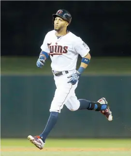  ??  ?? Aunque debutó en mayo, Eddie Rosario concluyó su campaña de novato con un total de 40 extrabases.