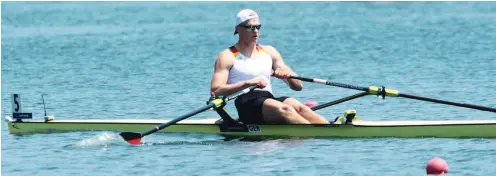  ?? Foto: imago/Aleksandar Djorovic ?? Aus dem Wasser auf das Wasser: Der ehemalige Schwimmer Oliver Zeidler hat sich in nur zwei Jahren in die Weltspitze gerudert.