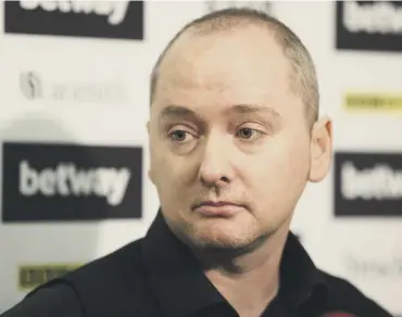  ??  ?? 0 Graeme Dott believes he’s going to be hard to beat but admits there are no easy games nowadays.