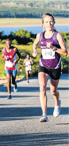  ?? Picture: SUPPLIED ?? GOLDEN GIRL: Born 2 Run Border’s Stephanie Smith bravely pushed through pain to secure a gold medal, finishing as the ninth woman home at the Comrades Marathon, run this past Sunday