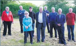  ?? (Pic: Kevin Egan) ?? Mary Sweeney; Bernard, Norma and Patrick Buckley; Denis O’Mahony; Frances, Eamonn, Mick and Jer Sweeney, who made the journey to St John’s Well last week in Glenville. (Pic: Kevin Egan).