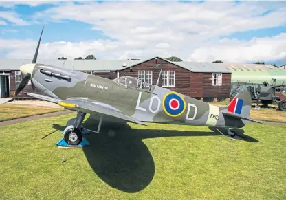  ??  ?? An iconic Spitfire belonging to the Montrose Air Station Heritage Centre.