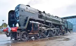  ?? mattheW DitCh ?? exactly 50 years after it first ran in preservati­on, oliver Cromwell stars at locomotion, shildon for its steam gala on september 23.