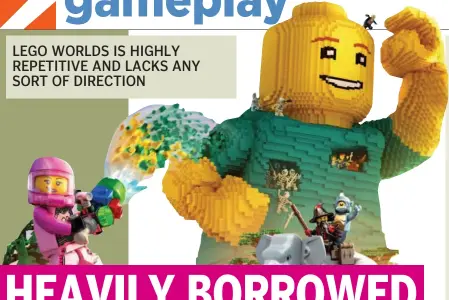  ??  ?? LEGO WORLDS IS HIGHLY REPETITIVE AND LACKS ANY SORT OF DIRECTION