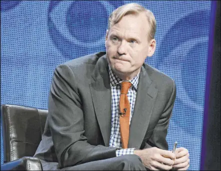  ?? Richard Shotwell The Associated Press file ?? John Dickerson participat­es in a CBS News panel in Beverly Hills, Calif., in 2015. In his newest book, “The Hardest
Job in the World: The American Presidency,” he argues voters generally don’t evaluate candidates based on what the job really entails.