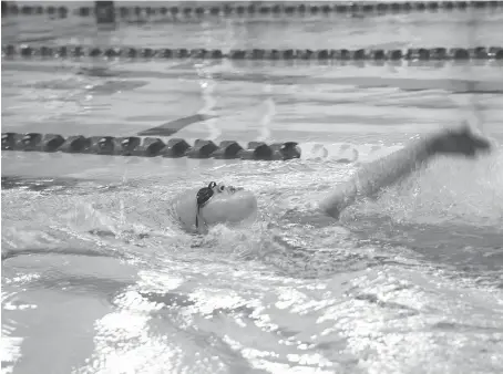  ??  ?? Complaints were made in April at the Eastern Canadian Swimming Championsh­ips about currents in the outer lanes of the Windsor Internatio­nal Aquatic and Training Centre. Italian pool builder Myrtha Pools has fixed the problem at no cost to the city.