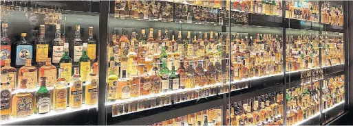  ?? WING SZE TANG ?? Safeguarde­d in Edinburgh’s Scotch Whisky Experience, the Claive Vidiz collection encompasse­s 3,384 rare, unopened bottles of whisky.