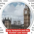  ??  ?? Only Yorkshire and the Humber saw more people move away than arrive
