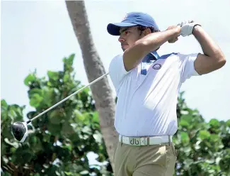  ?? F.E. ?? Juan José Guerra es de las principale­s promesas del golf juvenil dominicano.