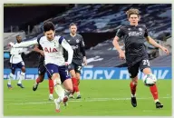  ??  ?? Heung-min Son netting for Spurs in semi-final