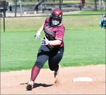  ?? File photo ?? Abby Desjardins and the Woonsocket softball team suffered a 12-2 mercy-rule defeat to Westerly on Friday at Cass Park.