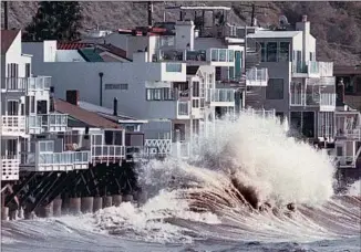  ?? Wally Skalij Los Angeles Times ?? A MAGNITUDE 9.3 earthquake in the Aleutian Trench off the Alaskan coastline could generate a wave that would hit Southern California hours later and inundate portions of Malibu, above.