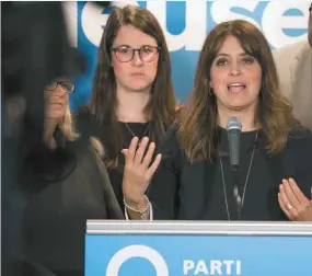  ?? JACQUES NADEAU LE DEVOIR ?? La vice-chef du Parti québécois, Véronique Hivon, n’a pas voulu dire si elle se sentait à l’aise e avec la stratégie d’attaquer QS.