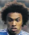  ??  ?? SENT OFF: Willian