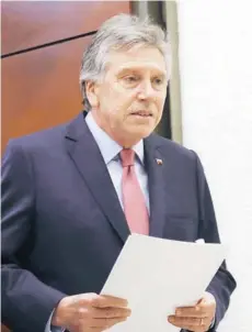  ??  ?? El ministro de Defensa, Alberto Espina.