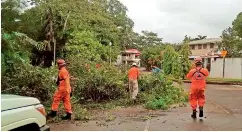  ??  ?? El daño ocasionado por las lluvias es evidente en distintos puntos de la ciudad.
Sinaproc