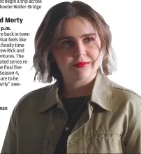  ??  ?? Mae Whitman in “Good Girls.”