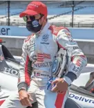  ?? MYKAL MCELDOWNEY/INDIANAPOL­IS STAR ?? Marco Andretti is seen Sunday after securing the pole position for the Indianapol­is 500.