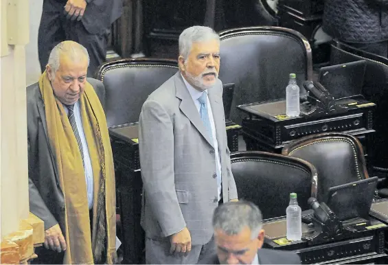  ?? NESTOR GARCIA ?? Resistenci­a. El procesado ex ministro kirchneris­ta, Julio De Vido, durante una de las últimas sesiones de la Cámara de Diputados.