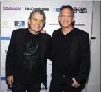  ?? CHARLES SYKES INVISION/AP ?? Director Stephen Gyllenhaal, left, and Dan Pallotta attend the premiere of “Uncharitab­le” on Sept. 21 in New York. The new documentar­y puts the long-running debate in the nonprofit sector over the role of overhead back in the spotlight.