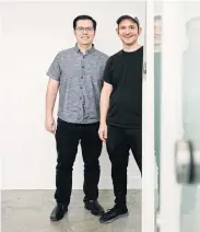  ?? NYT ?? Character.ai founders Noam Shazeer, left, and Daniel De Freitas at their offices in Palo Alto, California.