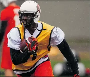  ?? RICHARD LAM/PNG FILES ?? Receiver Geraldo Boldewijn could be the X-factor the B.C. Lions are looking for to fill the X position in their offence.