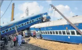  ?? AFP FILE ?? Over 650 people lost their lives in 346 train disasters under Suresh Prabhu’s watch since November 2014. He had offered to resign after 20 people died in the Utkal Express derailment in UP.