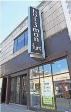  ?? MICHAEL SEARS / MILWAUKEE JOURNAL SENTINEL ?? Holzman’s Furs is going out of business, selling out its inventory. The Holzman family has been in the fur business on Mitchell Street since 1918.