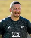  ??  ?? Sonny Bill Williams has swapped the sulks for a more positive attitude.