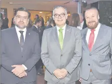  ??  ?? Rubén Capdevila, Julio Ullón y Darío Arce Gutiérrez.